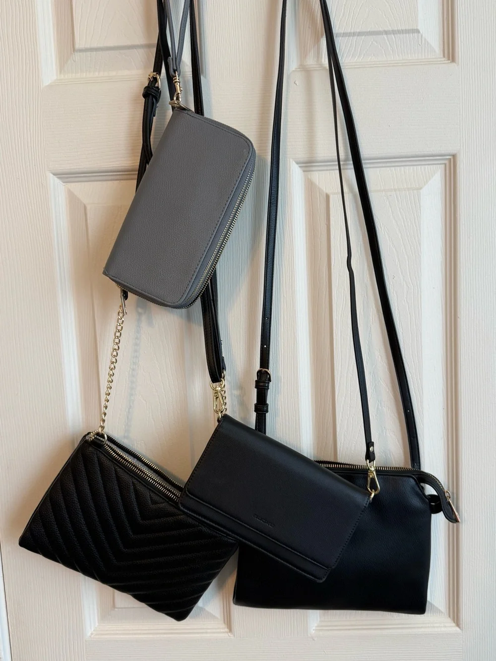 Women's Black Crossbody Bag set - Classic Everyday Style